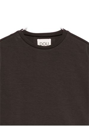 brown cotton sweatshirt DOUUOD KIDS | DX4P30Z2858321